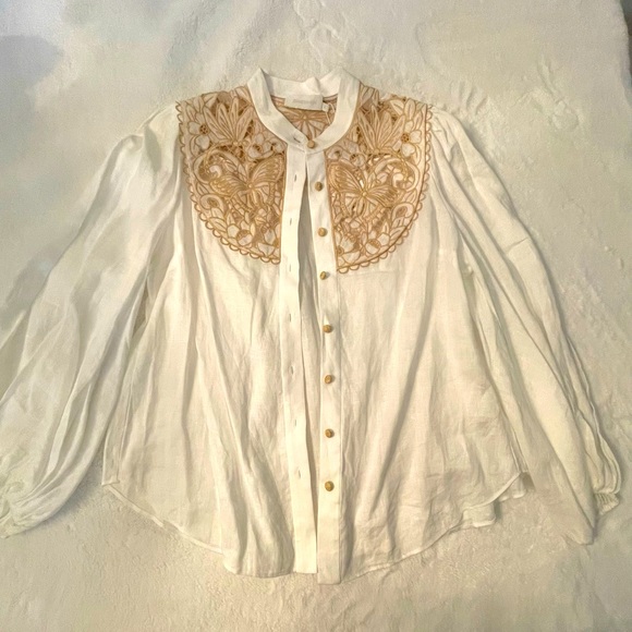 ZIMMERMANN Linen Jeannie Blouse - Picture 5 of 7